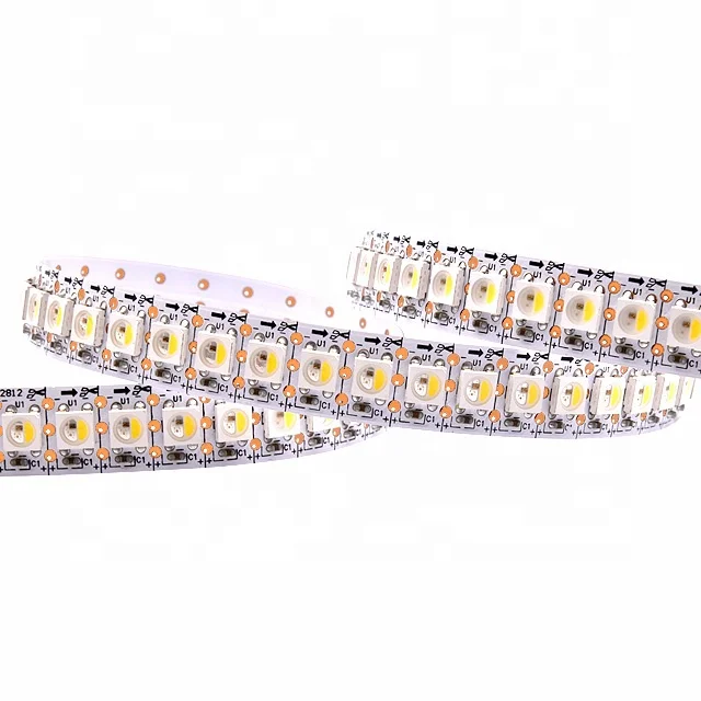 SK6812 RGBW Led Strip Light 4 in 1 Similar WS2812B  30/ 60 /144 leds/pixles/m Individual Addressable RGBWW Led Lights DC5V