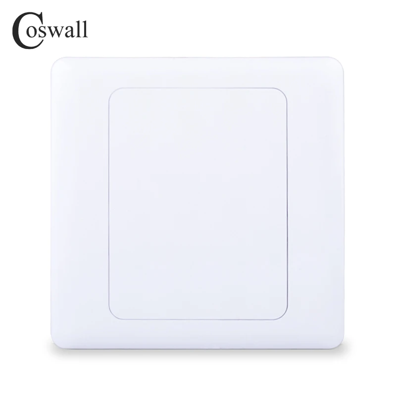 Coswall ABS Wall Blank Panel Blind Cover For Cassette, Protection Cap For Junction Box 10 Pieces / Lot 86*86mm E20 Series