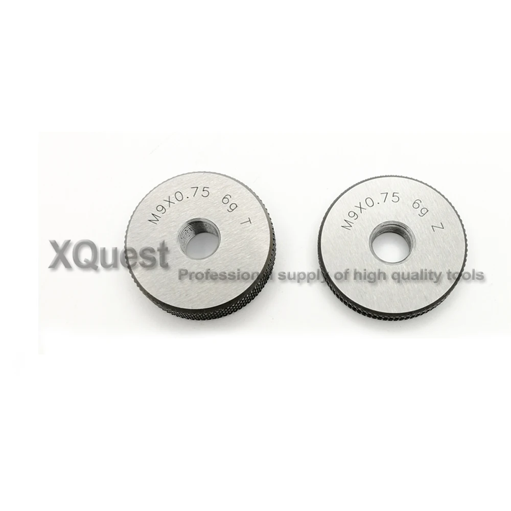 Imagem -02 - Calibre do Anel 6g para a Mão Direita Medidor Métrico sem Fio m9 M9x1.25 M9x1 M9x0.75 M9x0.5 t z
