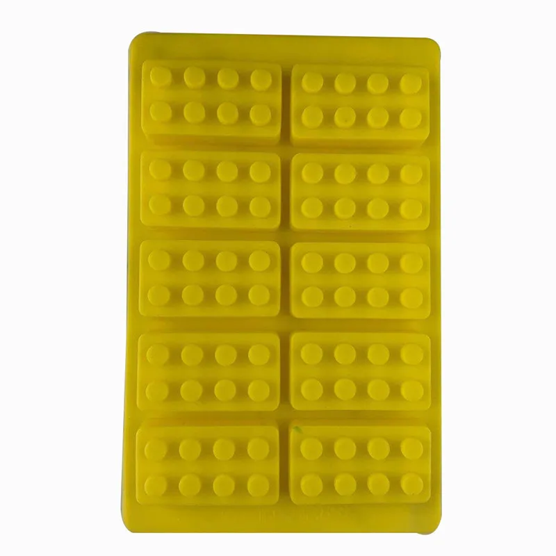 Silicone Cake Mold Chocolate Cookie Fondant Mold Robot Building Blocks DIY Ice Craem Mould Cake Decoration Kitchen Baking Tools