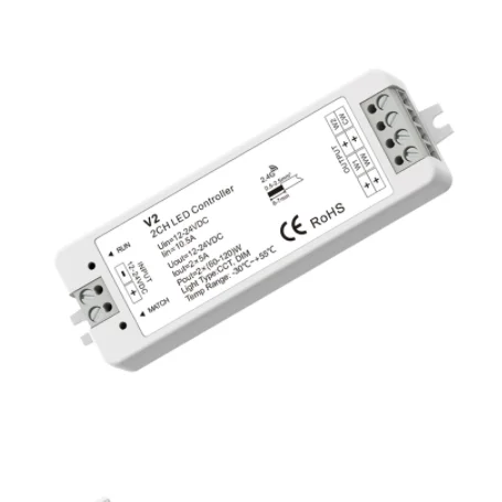 DC12-24V V3 VP V5-M RGBW RGB+CCT RGB controller  V1 V2 single color CCT led dimmer 12V CV RF 2.4G For 1 2 3 4CH led strip light