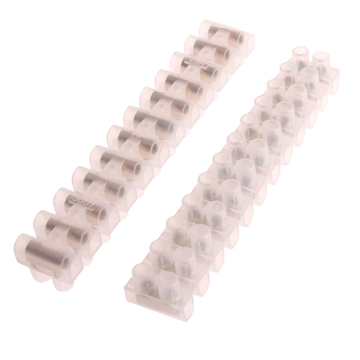 12 Position Barrier Screw Terminal Block Connector Electrical Wire Connection 3A 5A 6A 10A 20A 30A 60A Terminal Strip