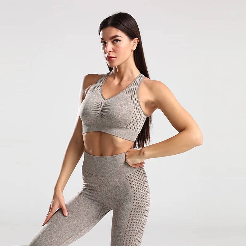 Seamless  Sportswear Workout Clothes for Women Sports Gym Set Fitness Clothing Sport Bra Fashion Suit Clothing Women Sport Set