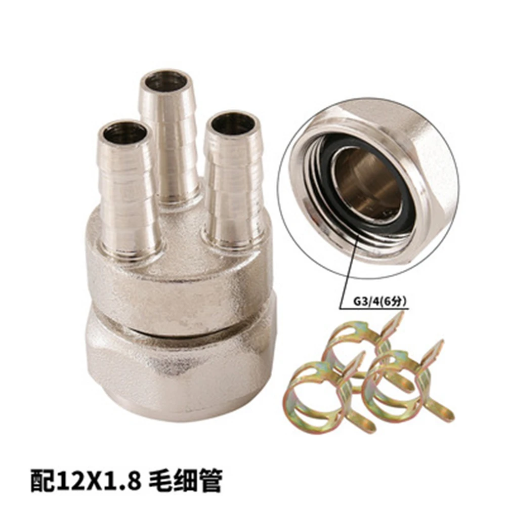 Geothermal Floor Heating Water Separator Accessories Full Copper Capillary Joint Capillary Pipe Joint