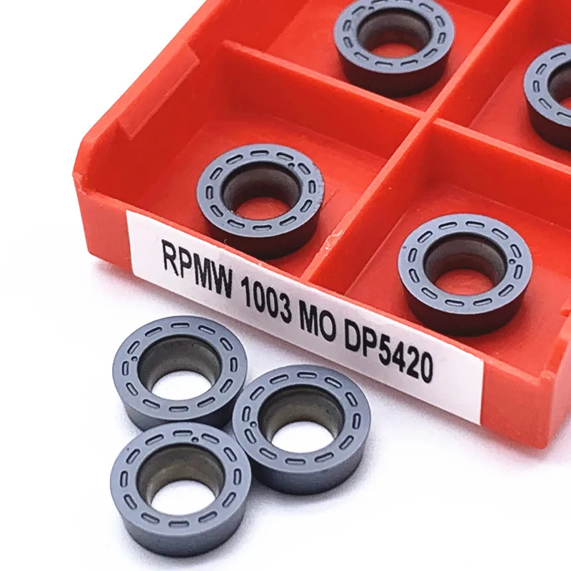 Imagem -05 - Pder Rpmw1003 Rpmt1204 Dp5320 Dp5420 Torneamento Ferramenta de Alta Qualidade Carboneto Inserção Torno Moagem Acessórios Lâmina Apmt1604 Apmt1135