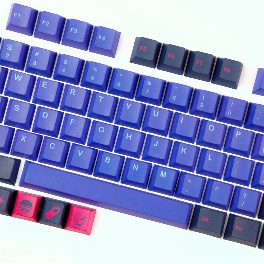 GMK Laser PBT Keycaps DYE-Sublimação Cereja Perfil 126 Teclas Para Teclado Mecânico Interruptor Transversal Ansi 60% 80% 100% Layout