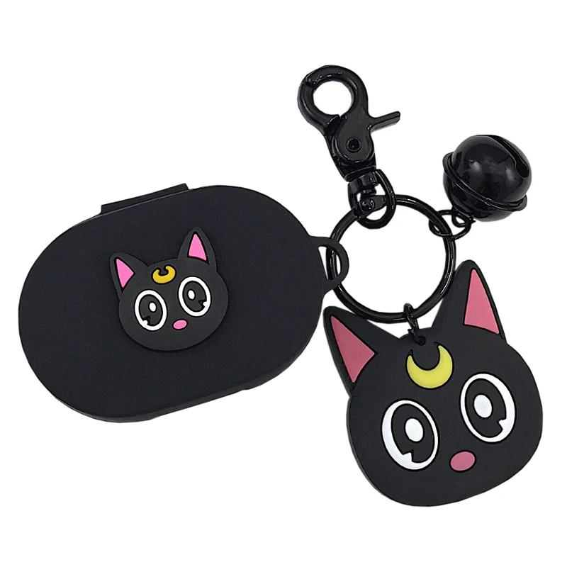 Cartoon Cat Earphone Case Keychain for Xiaomi Redmi AirDots New Case Cover Wireless Bluetooth Earphone Cases Soft TPU Shell