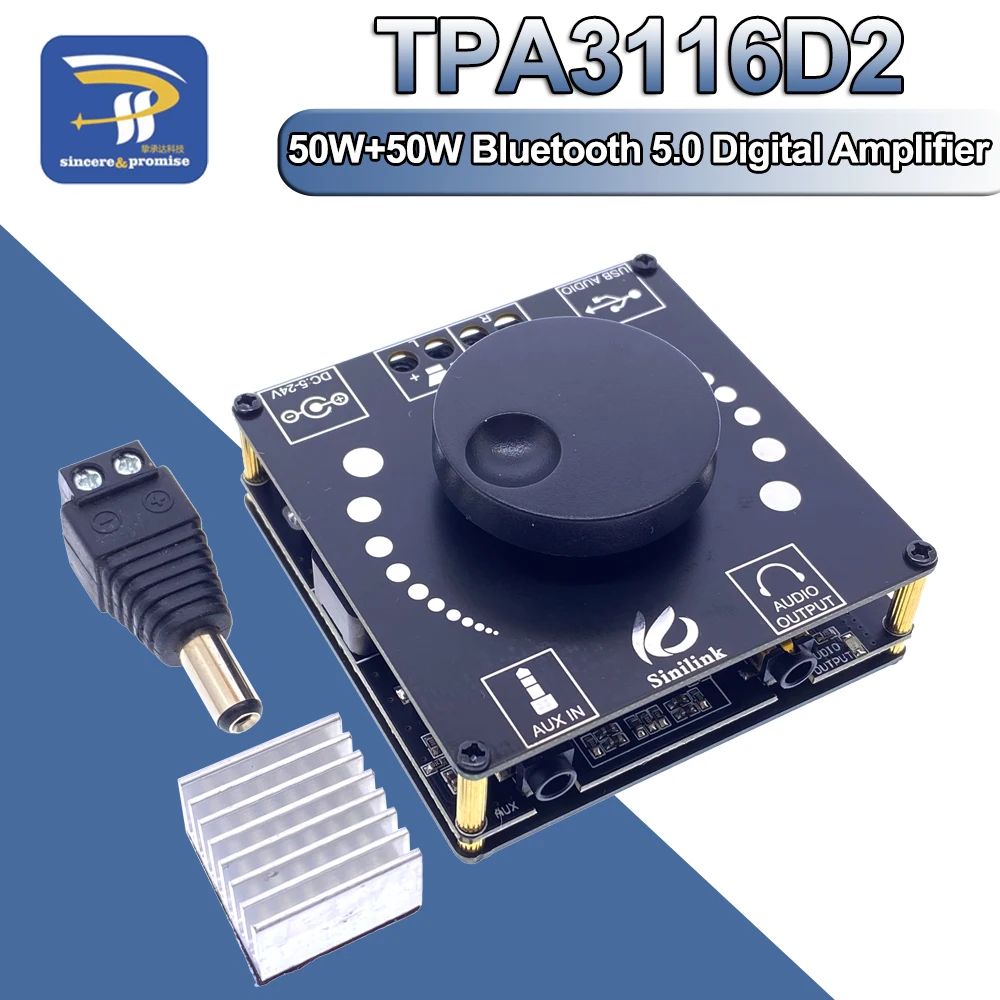 50w 50w bluetooth 5,0 digital tpa3116 audio leistungs verstärker klasse d 10w ~ 200w hifi stereo tpa3116d2 usb soundkarte app XY-AP50H – Detail 15