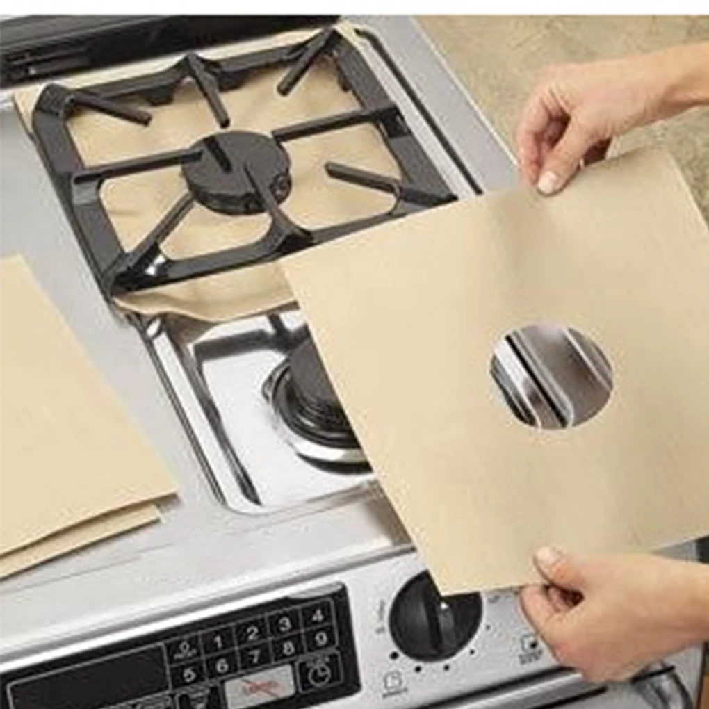 3 Colors stovetop protector Gas Stove Pads Non-stick Reusable Stovetop Burner Protector Liner Cover for Kitchen Cleaning Tools