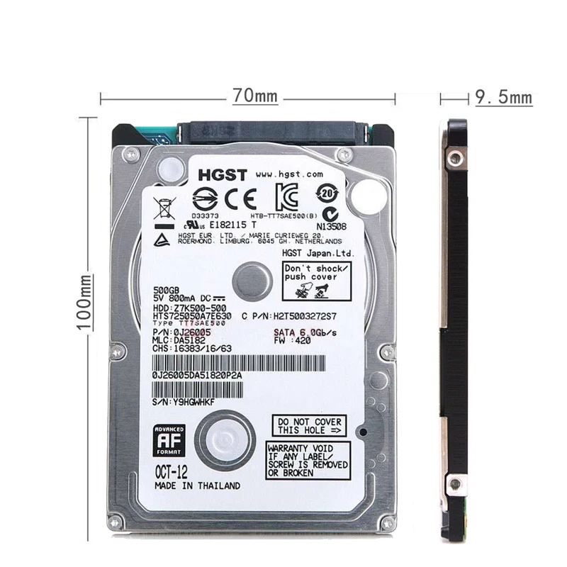 HGST Brand SATA2-SATA3 2.5\