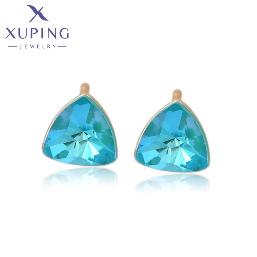 Xuping Jewelry Fashion Charm Cheap Simple Small Stud Crystal Earring for Women Girl Party Gift A00663134