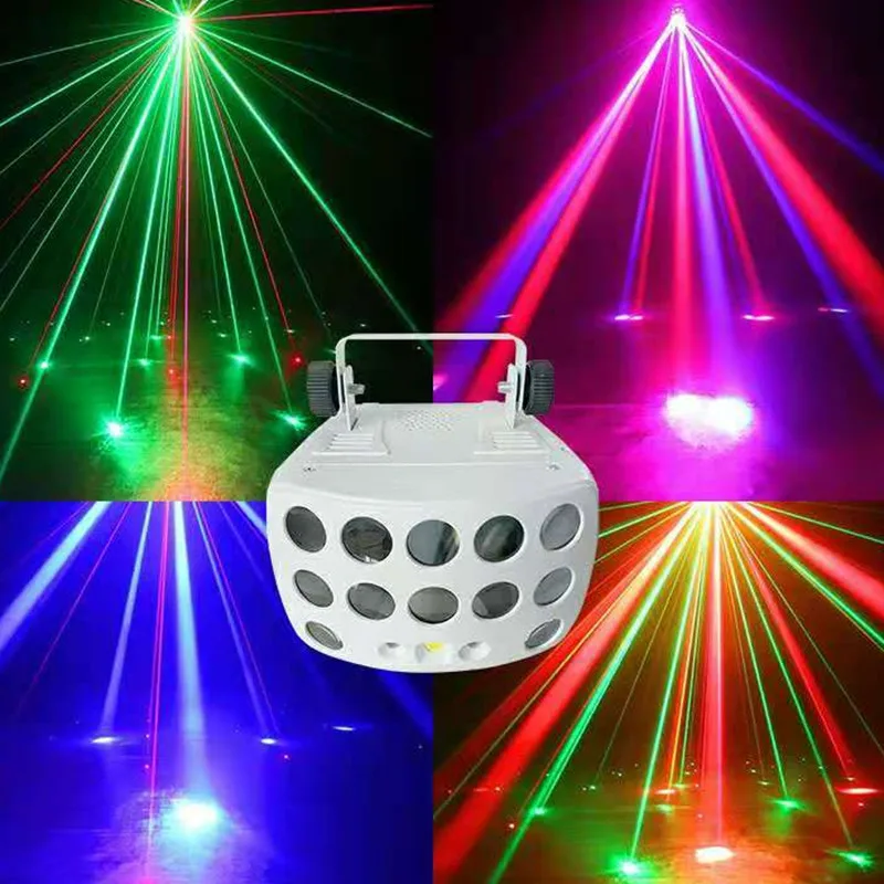 ALIEN Remote Control DMX RGBW LED Laser Strobe Disco DJ Beam Spot Stage Lighting Effect Party Dance Club Wedding Butterfly Light