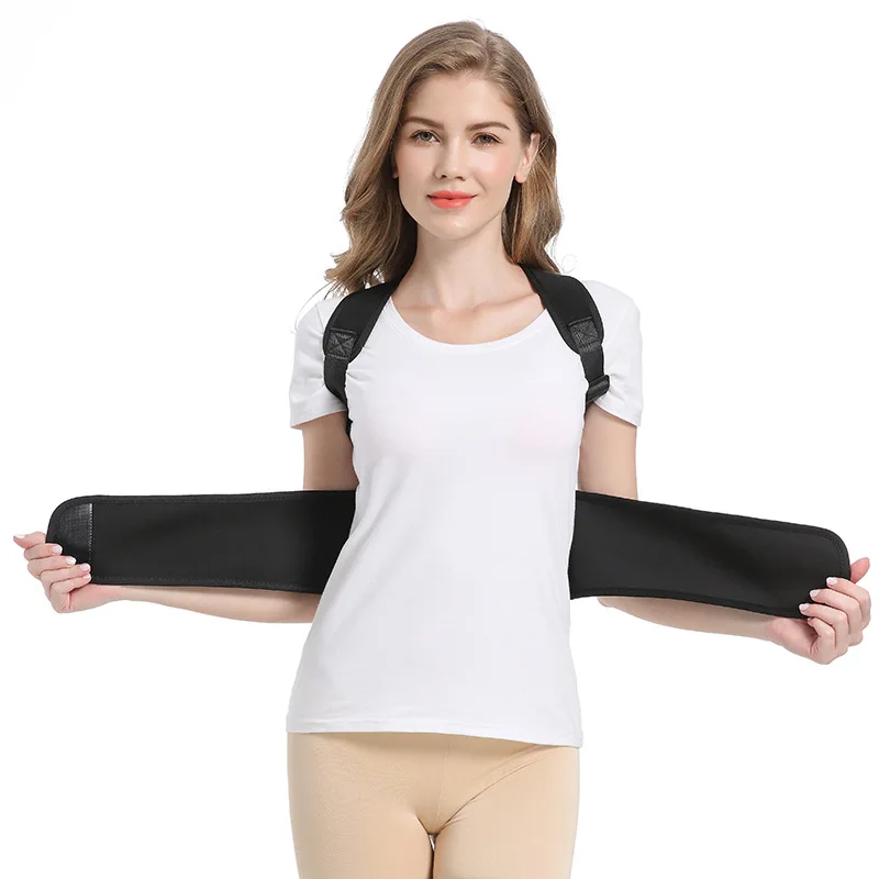 Free Shipping Adult men and women open shoulders to prevent lateral bending and correct hunchback slimming body shaper