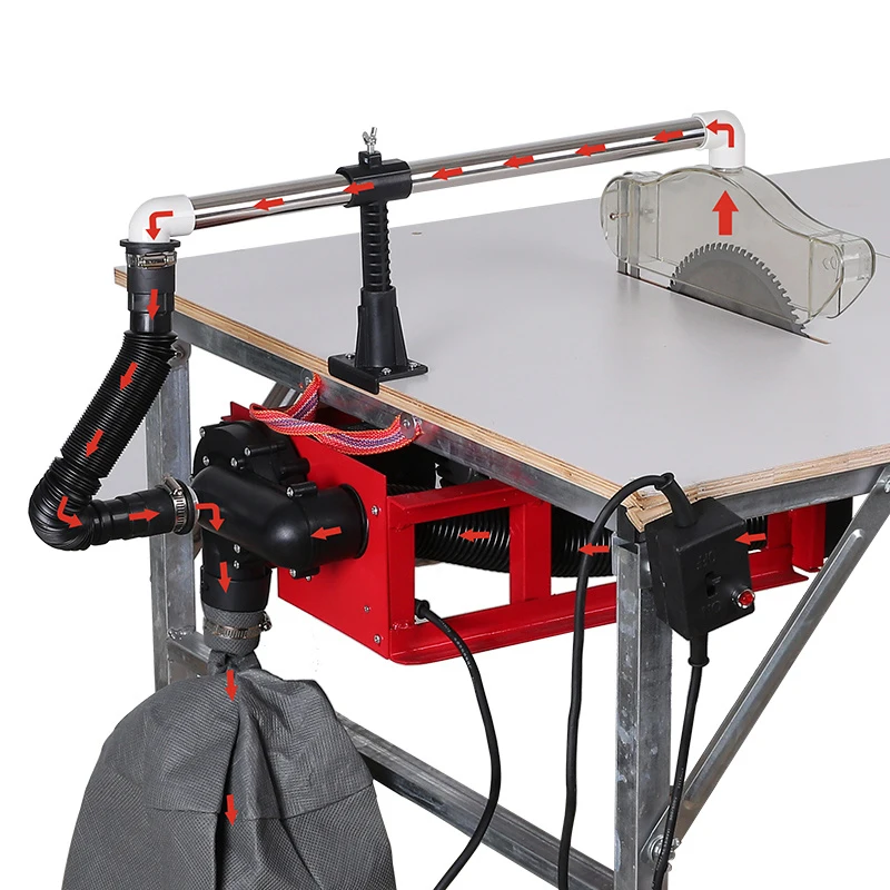 9 inches Dust-free Saw, Table saw, Small woodworking flip-chip saw, special vacuum cutting machine for gypsum board and wood