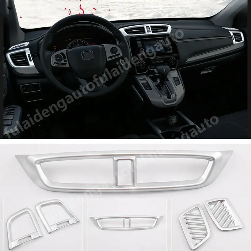 

For Honda CRV CR-V 2017-2021 Interior Dashboard Air Vent Outlet Panel Moulding Cover Trim Car Accessories