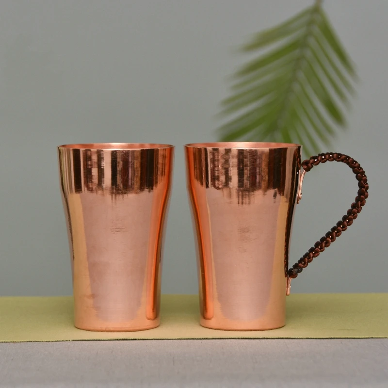 

1PCS 400ML Handmade Pure Copper Retro Tea Water Cup Beer Cup Coffee Cup Travel