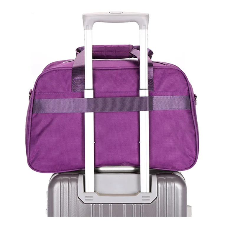 Female Large Capacity Nylon Travel Bags Hand Duffle Bag Weekend Travel Bag For Women