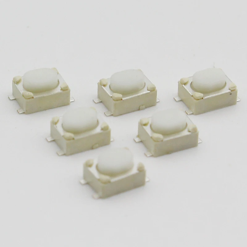 50pcs/lot SMT 3x4x2.5MM 4PIN Tactile Tact Push Button Micro Switch G75 Self-reset Car Remote Control Switch