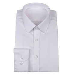 100s 2-ply Luxury Wrinkle Free Dress Shirt Custom 100% Cotton White Business Dress Shirts Tailored Chemises Sur-Mesure de Luxe