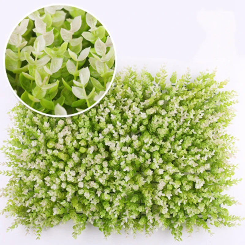 LuanQI Artificial Plant Wall Simulation Green Carpet, Plastic, Outdoor Lawns, Decor, Wedding Backdrop, Garden Wall, 60x40cm