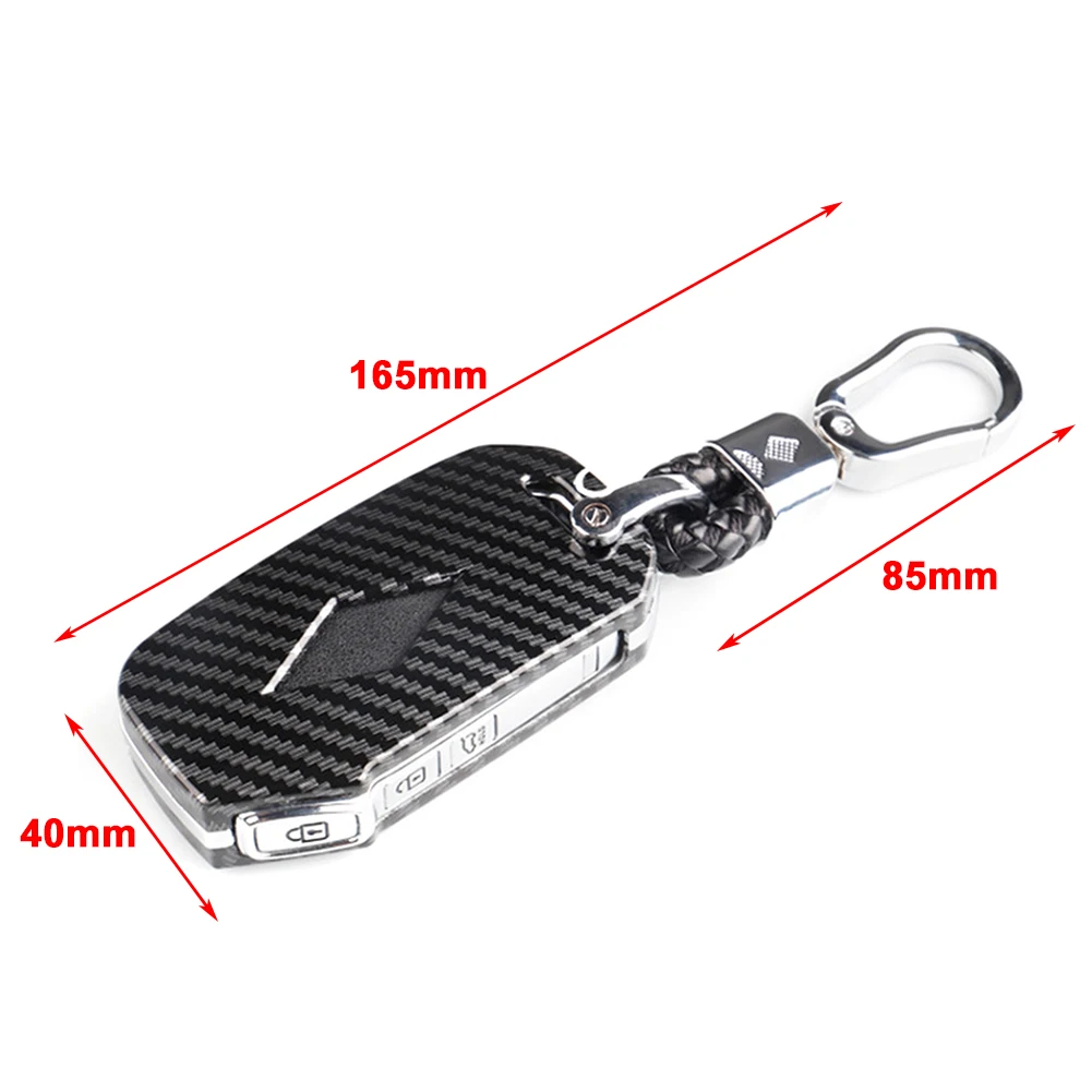 Car Key Fob Cover Key Protector Shell Carbon Fiber ABS For Kia Forte Telluride K3 K5 Optima Seltos Soul