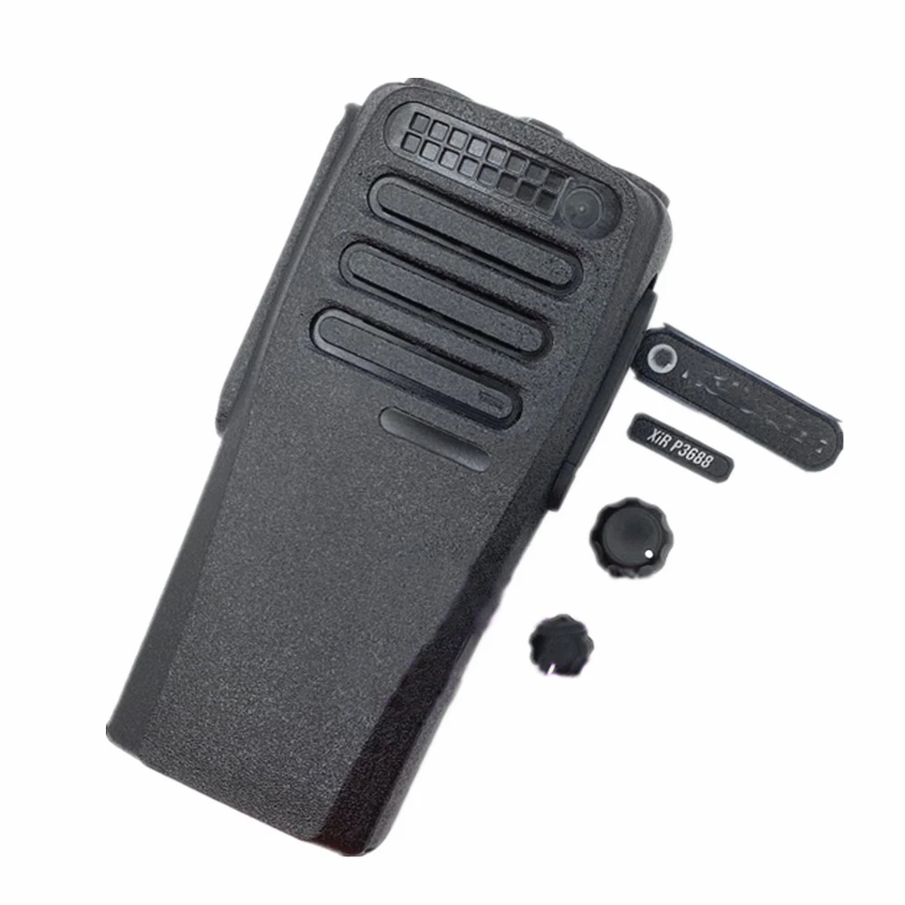 2 Stuks Nieuwe Behuizing Behuizing Cover W/ Volume Kanaal Knop Sets Voor Motorola Xir P3688 Dp1400 Dep450 Cp200d Radio Walkie Talkie