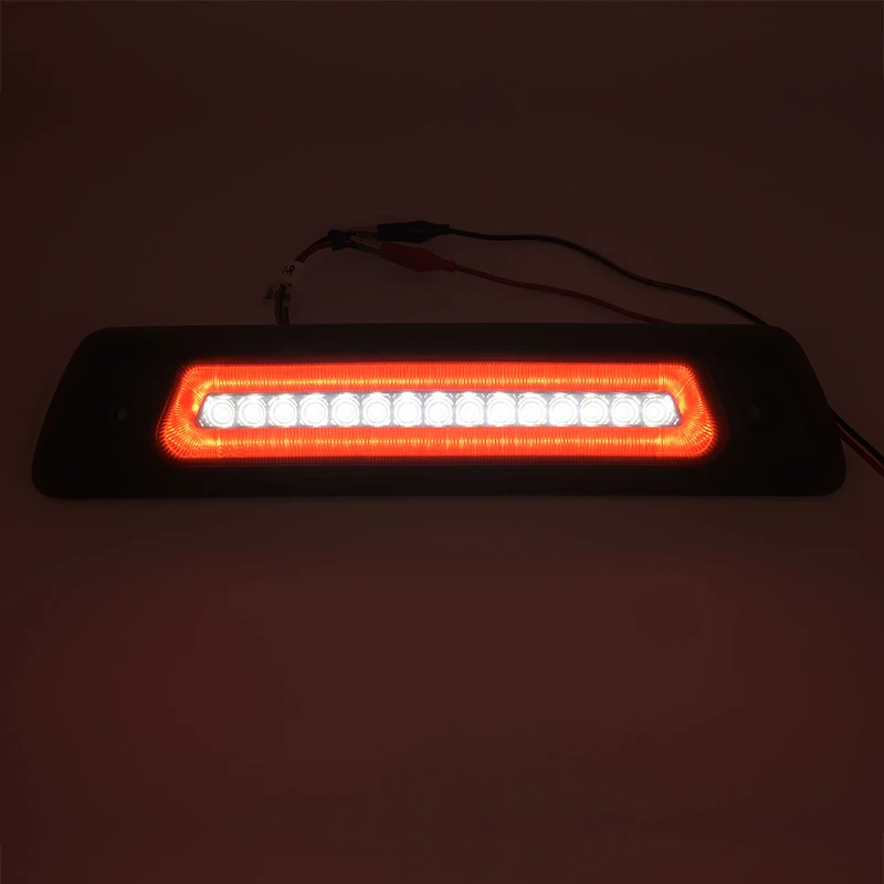 Smoked Lens Led High-Mount Brilliant Red Third Brake Light White Roof Cargo Light For Ford F-150 Raptor SVT 2010-2014