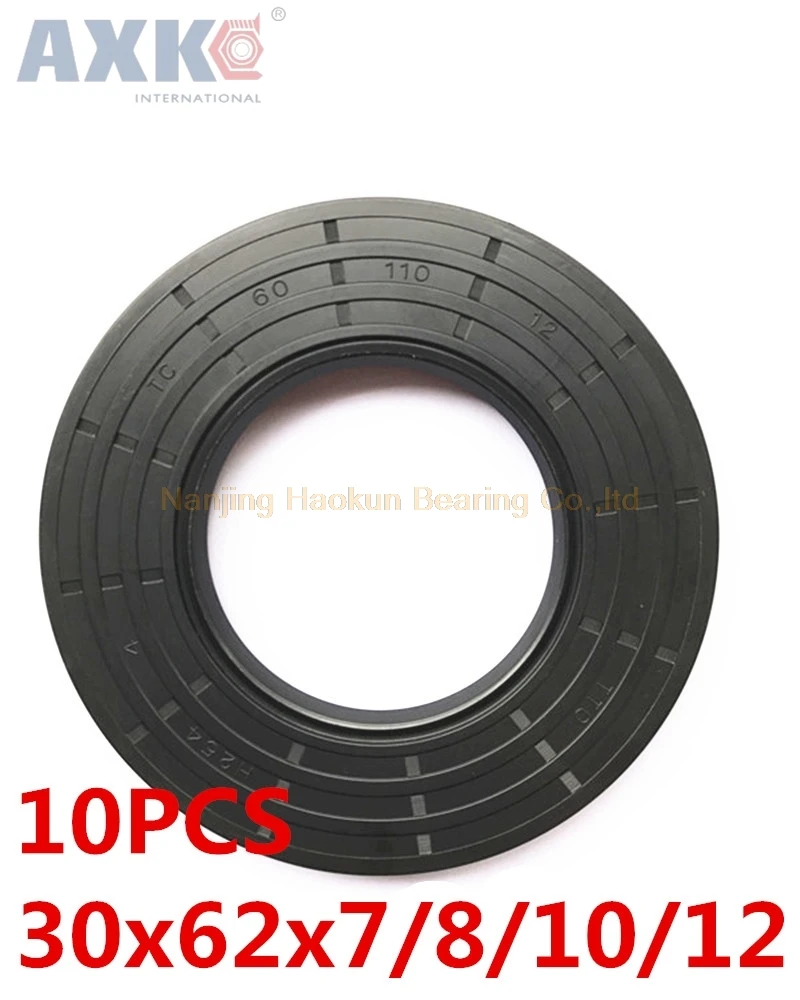 

AXK 10pcs TC 30X62X7 30X62X8 30X62X10 30X62X12 30*62 Skeleton Oil Seals high-quality Seals Radial shaft seals