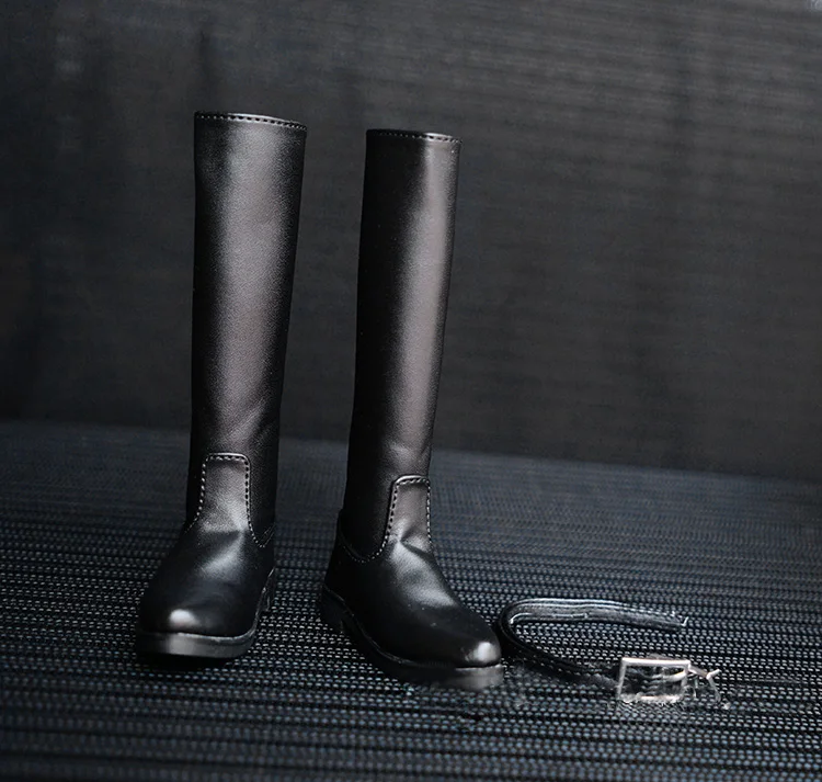 BJD doll shoes are suitable for 1/3 1/4 MSD Uncle doll size black individuality fashion high military boot doll accessories