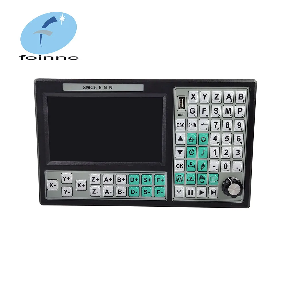 CNC 5 Axis Offline Mach3 USB Controller SMC5-5-N-N 500KHz G-Code 7 Inch Large Screen For CNC Engraving Cutting Machine