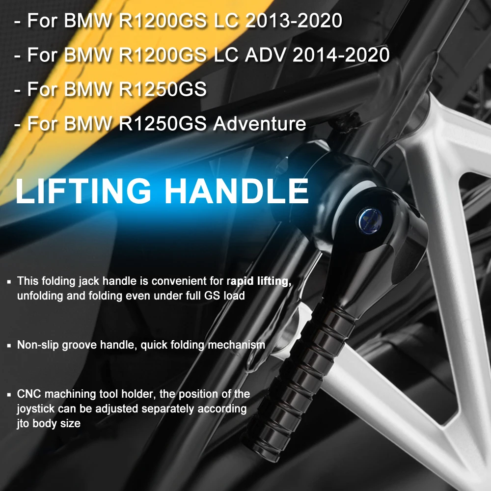 Elevador alavanca auxiliar barra de levantamento da motocicleta punho molde para bmw r1200gs lc adv r1250gs aventura 2013-2021 2020 2019 2018 2017