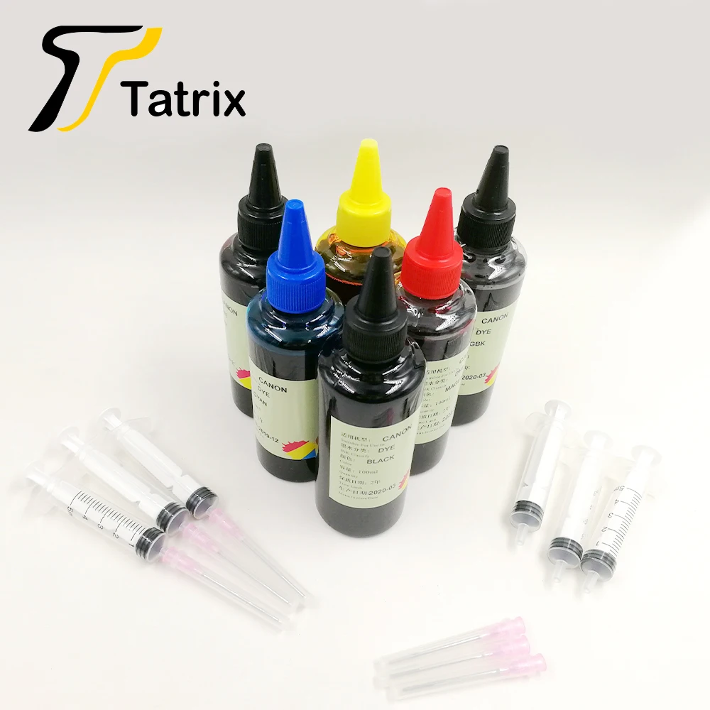 Tatrix For Compatible Canon series Refill ink For Canon cartridges , Dye Ink Photo Ink for Canon Desktop / All-in-One printer