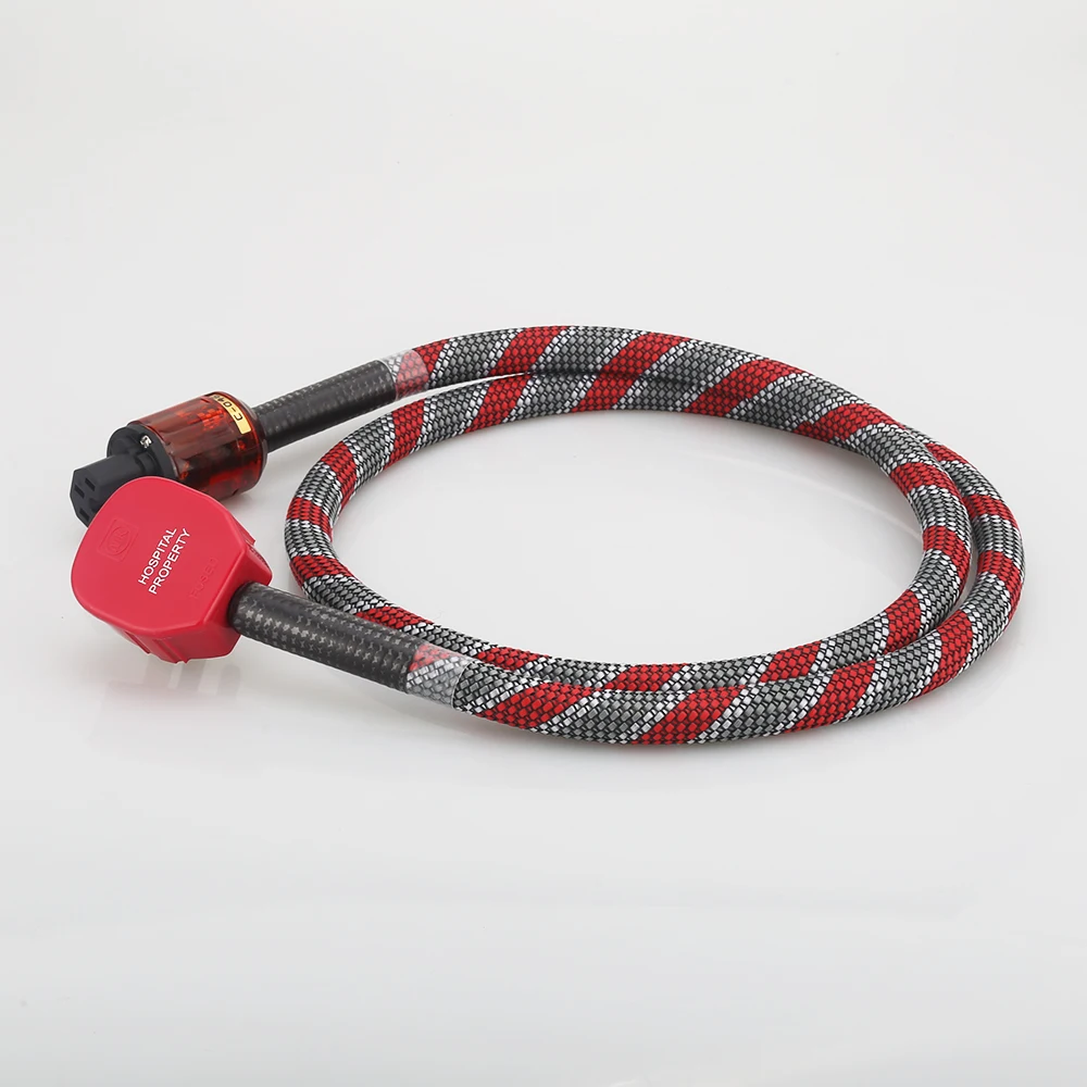 Hi-Fi Audio Чистая медь Многопроводящий кабель питания из Великобритании Кабель питания Audiphile Кабель питания Hi-Fi Шнур питания переменного тока