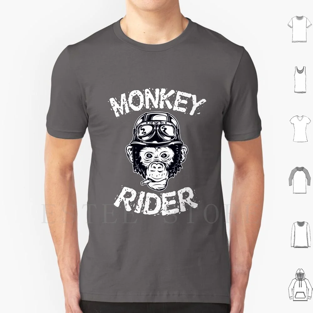 Monkey Ape Rider Funny Bike Gift T Shirt Men Cotton 6xl Monkey Ape Rider Funny Bike Motorcycle Jeans Wheel Helmet Idea