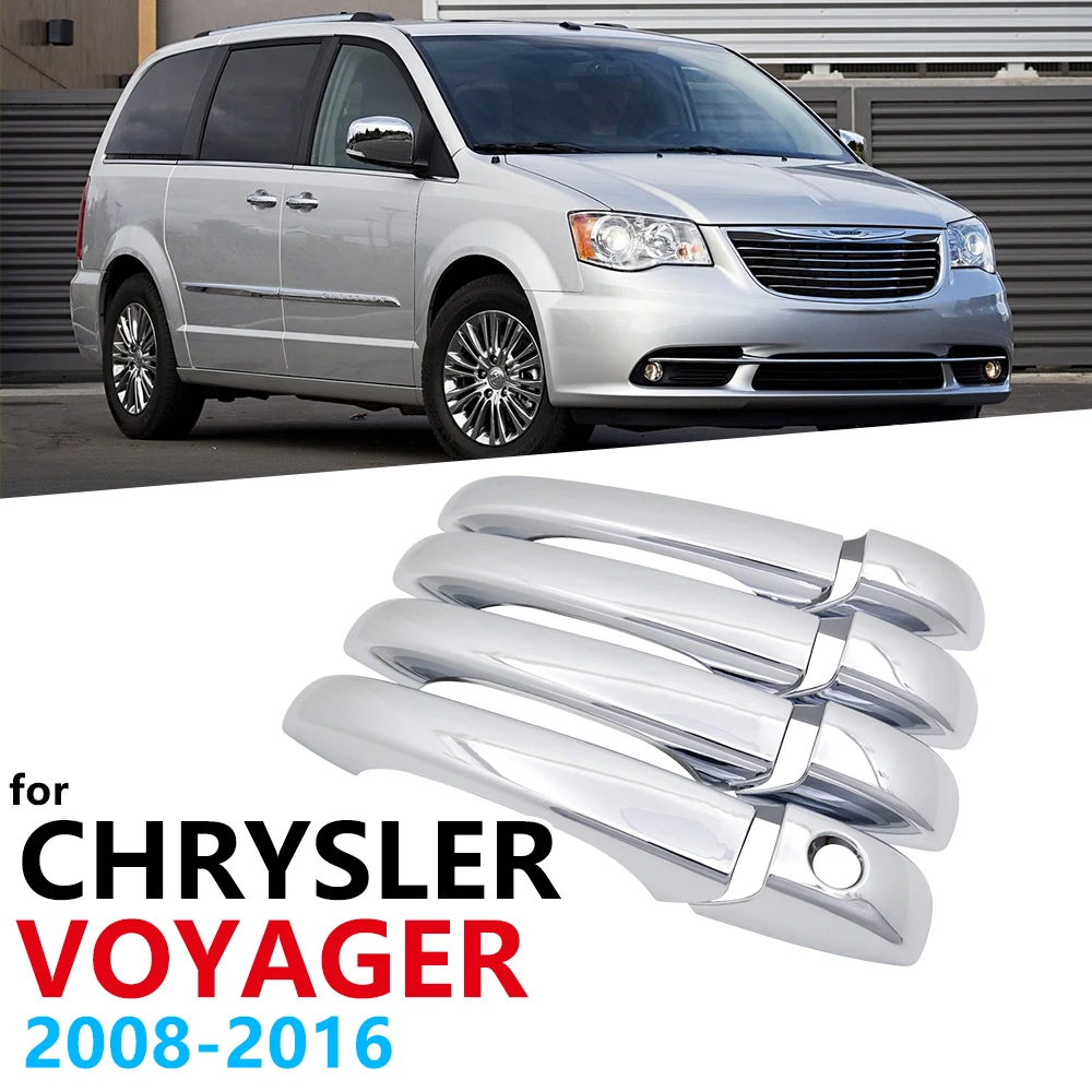 

Хромированные ручки, Накладка для Chrysler Town and country Voyager 2008 ~ 2016, автомобильные аксессуары, наклейки, автостайлинг 2009 2010 2011