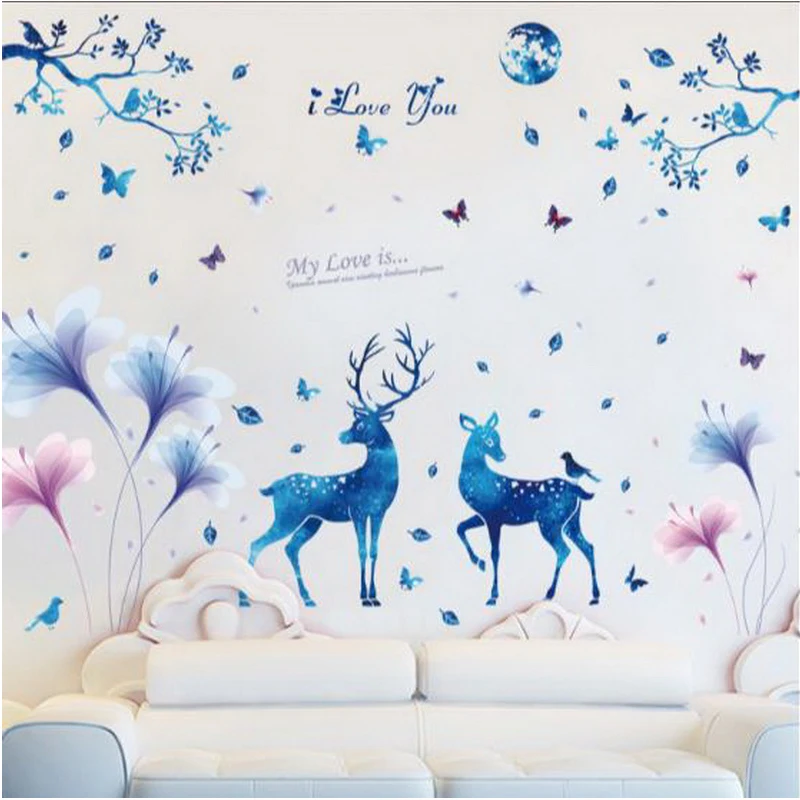 

321127/Creative Star wall stickers bedroom room decorations wallpaper wall paper stickers dormitory background wall stickers