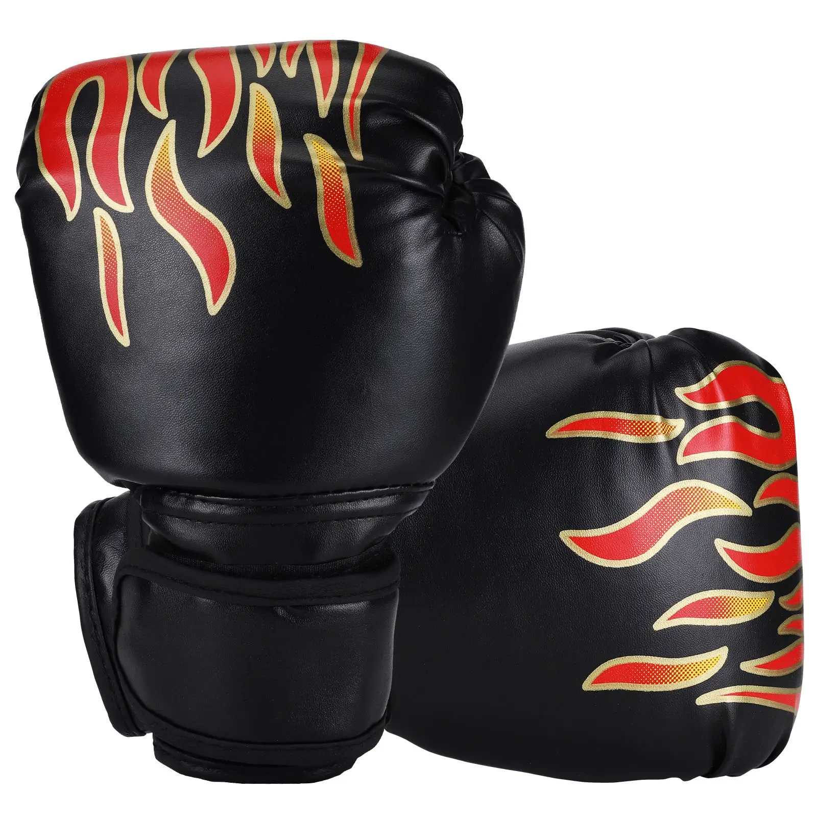 1 Pair Boxing Glove Leather Kickboxing Protective Glove Kids Children Punching Training Sanda Glove Sports Protection Supplies