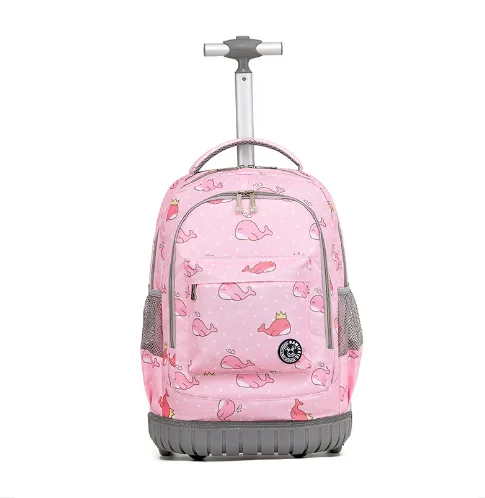 18 inch School Rolling backpack Wheeled backpack kids School backpack On wheels travel Trolley backpacks bags for teenagers