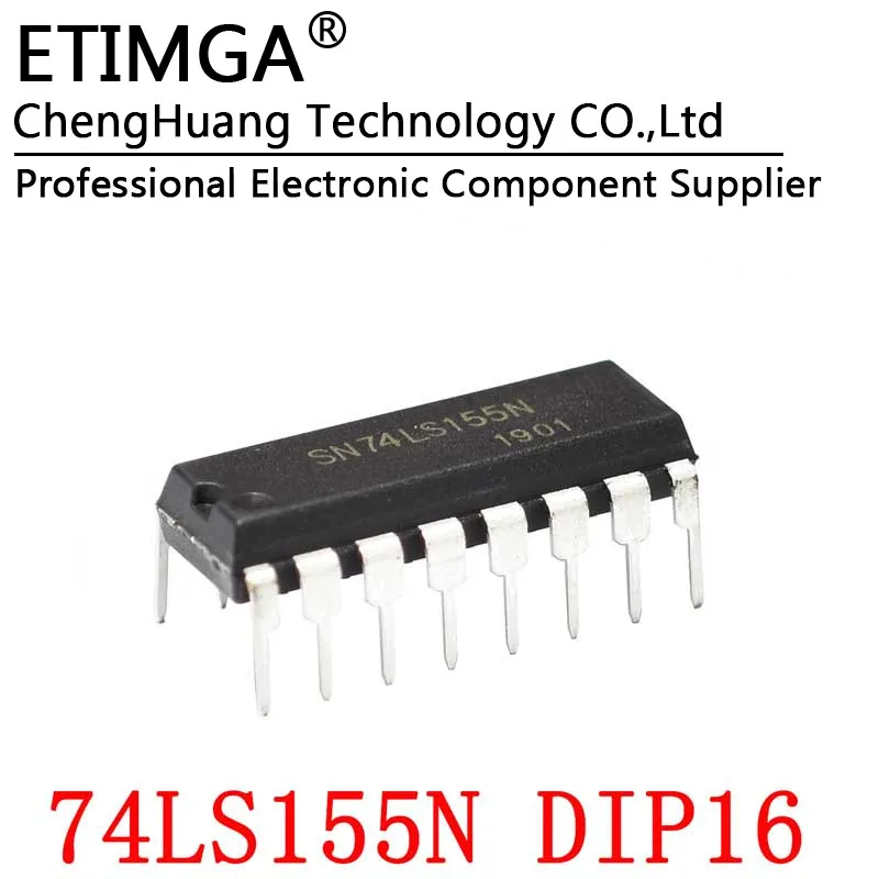 

10PCS/LOT SN74LS155AN HD74LS155P SN74LS155N DIP16 Decoder Demultiplexing