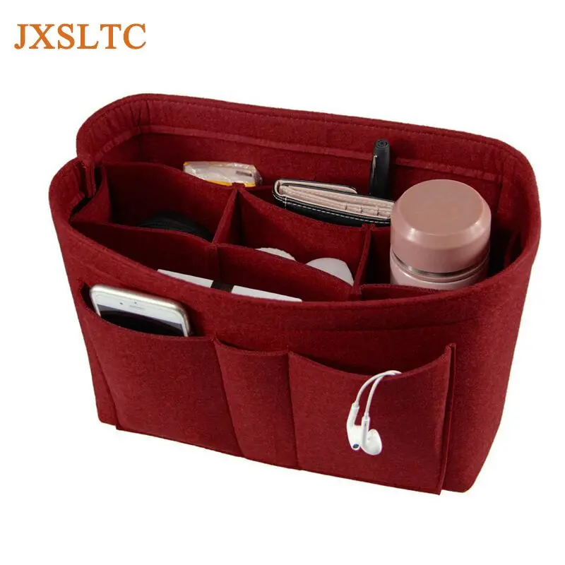 Felt Insert Bag Cosmetic Organizer Insert For Goyard Tote Makeup Bag Interior Handbag Inner Pouch Fit Luxury Handbags for Women