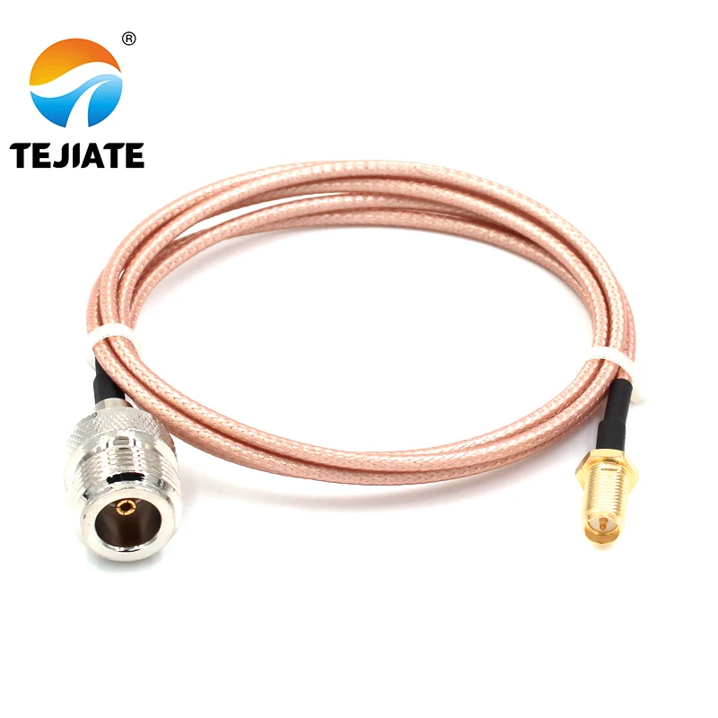 1PCS TEJIATE Adapter Cable RPSMA To N Type RPSMA-KY Convert N-K 8-90CM 1M 1.5M 2M Length Connector RG316 Wire