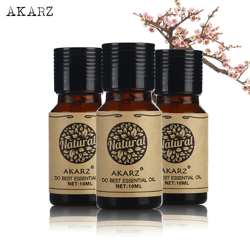 

AKARZ Eucalyptus Violet Chamomile essential oil sets Top Brand For Skin Body Care Aromatherapy Massage Spa 10ml*3