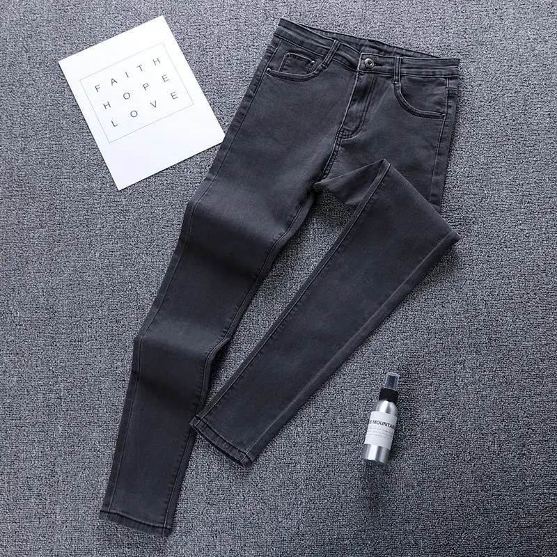 New Skinny Jeans for Women Female Pant Slim Elastic Plus Size Stretch Jeans Plus Size Denim Blue Skinny Pencil Pant Trousers