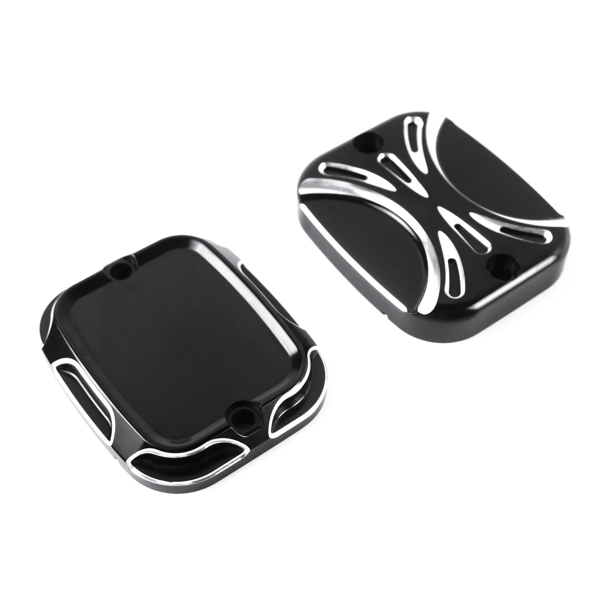 

Motorcycle CNC Aluminium Brake Reservoir Master Cylinder Cover For Harley Road King gliding 01-07 Soft tail Dana 96-15