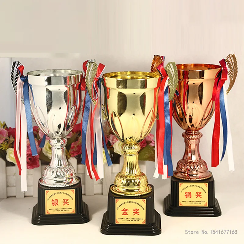 Customized Metal Trophy, Universal Trophies, Gold, Silver, Bronze, Commercial, Rewards, Home Decoration Souvenir Cup 1Pc