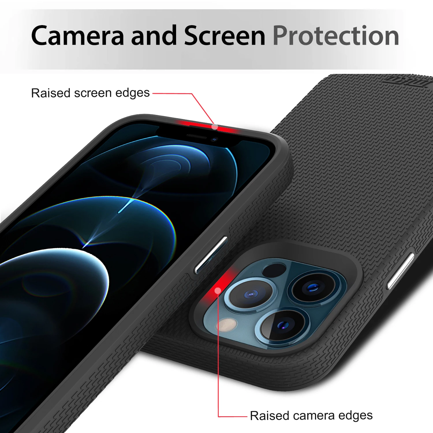 TOIKO X Guard 2 in 1 Shockproof Protection Case for iPhone 13 Pro Max Mini Back Cover Soft TPU Bumper Hard PC Rugged Armor Shell