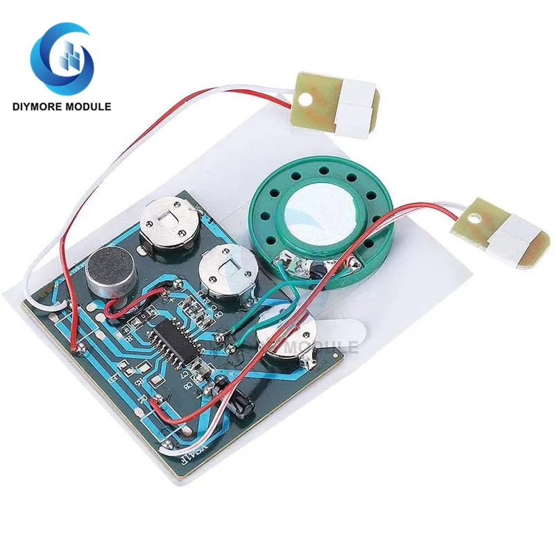 30S Sound Voice Music Recorder Board Photosensitive Sensitive Key Control Programmable Chip Audio Module for Greeting Card DIY