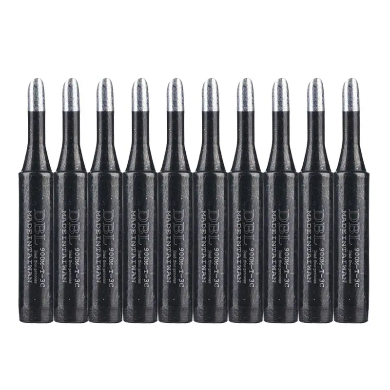 Pointes de fer à souder sans plomb, outils de expédide station de soudure, noir, 900M-T-255., lot de 10 pièces, 936