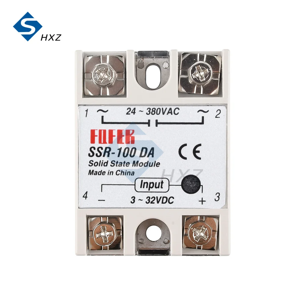 SSR-100DA Solid State Relay SSR-100DA 100A 3-32V DC / 24-380 V AC Single Phase Solid State Relay SSR-75DA 60DA 50DA