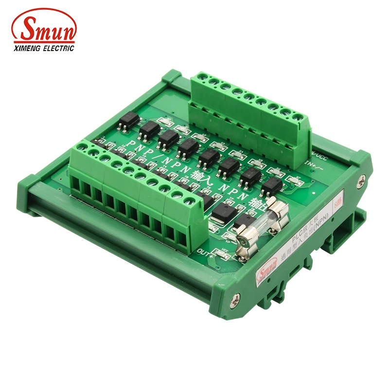 8 Channels PLC Amplifier Board Isolation NPN/PNP Universal Input NPN Output Isolation Board Relay Module Controller